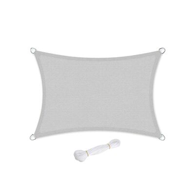 Vela solar 3 x 5 m gris claro