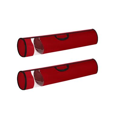 Sac de transport lot de 2 pour emballage cadeau rouge
