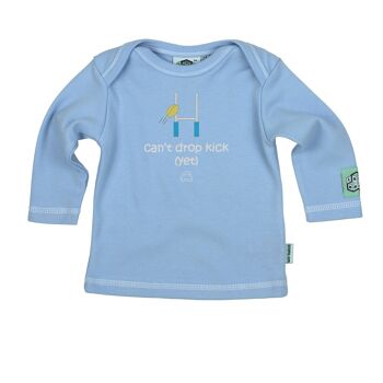 Cadeau nouveau-né pour les parents qui jouent au rugby - Can't Drop Kick Yet - par lazy baby®