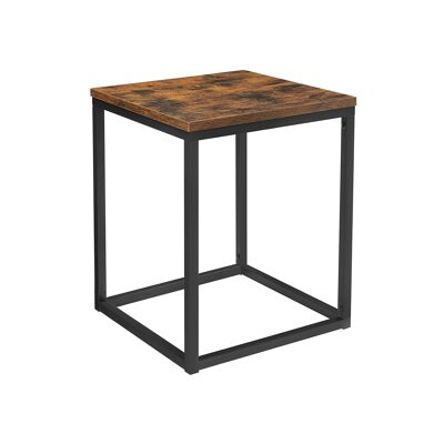 Table d'appoint de style industriel avec structure en acier