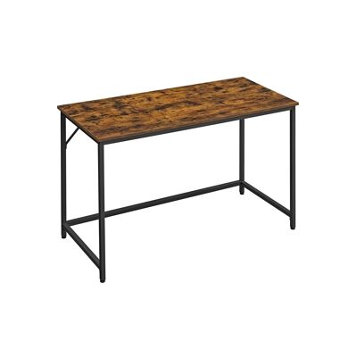 Computer desk with steel frame