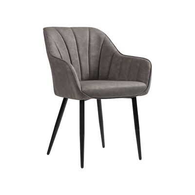 Chaises de salle à manger lot de 2 avec housse en PU
