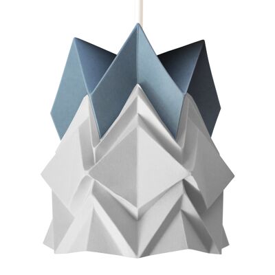 Small Two-tone Origami Pendant Light - L - Platinum