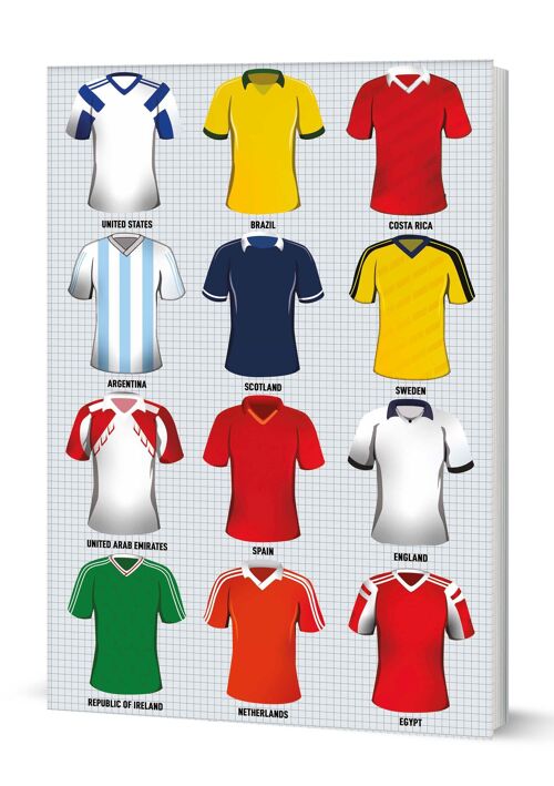 Vintage Football Tops Notebook (A5 120 Lined Pages)