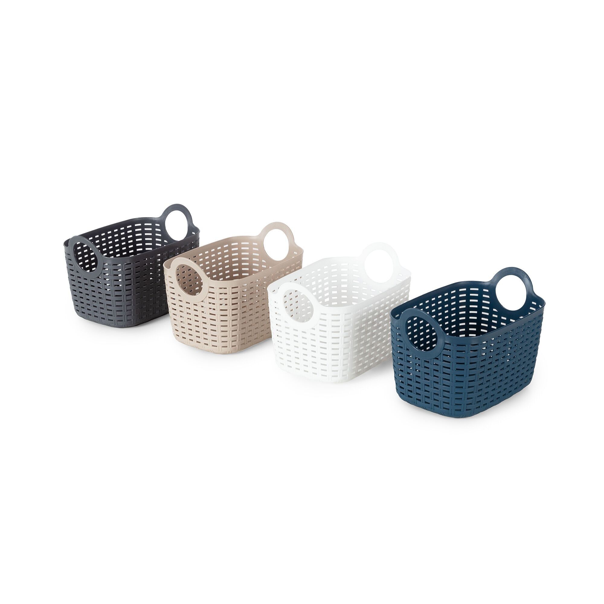 VIKY Basket Taglia S - Compattatore | Cestino portaoggetti in plastica colorata FRN23135