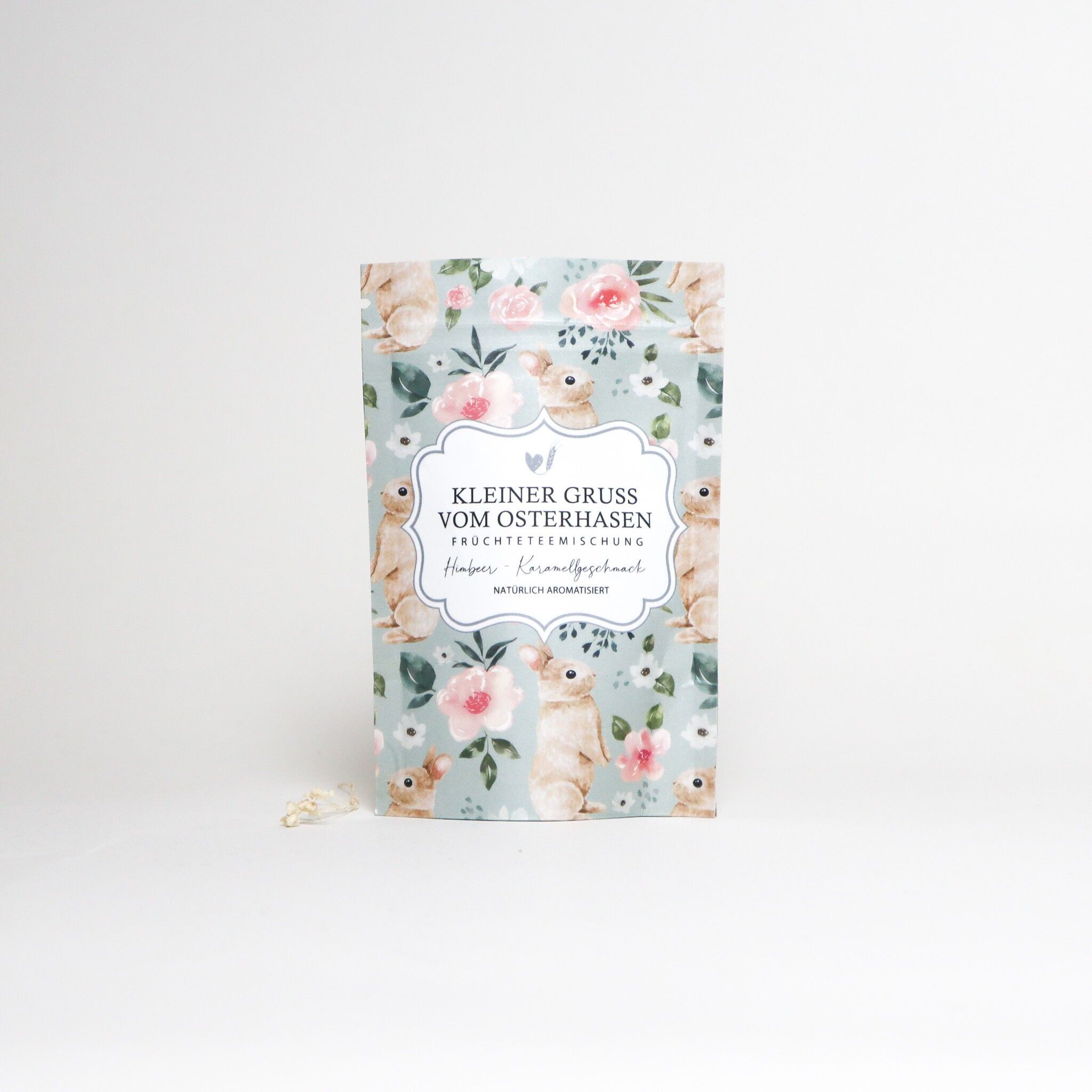 Bustina di tè "Piccolo saluto dal coniglietto pasquale"