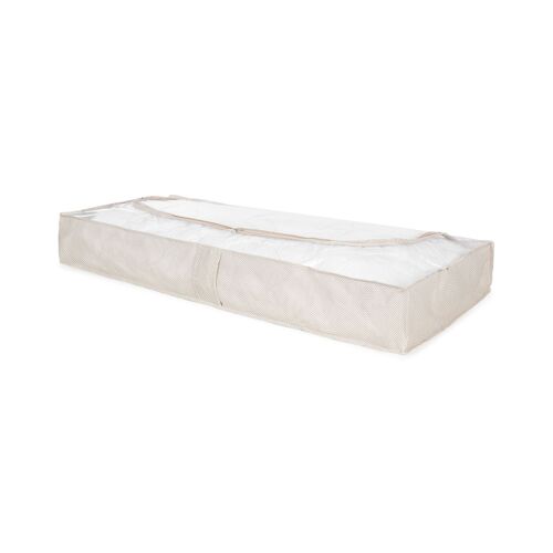 Sac de rangement extra-plat NANCY, beige, 107x46x16 cm - Compactor