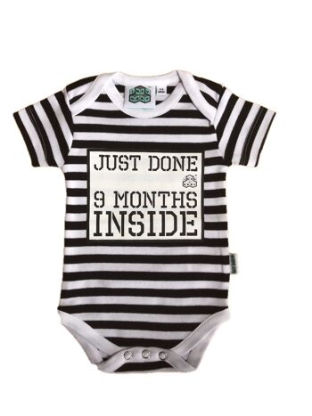 Cadeau nouveau-né - juste fait 9 mois Inside® Vest - grossesse révèlent - tenue de la maison à venir - annonce de bébé 3