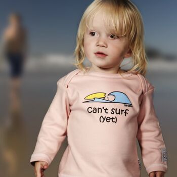 Cadeau nouveau-né pour les surfeurs de bébé fille - ne peut pas encore surfer 2