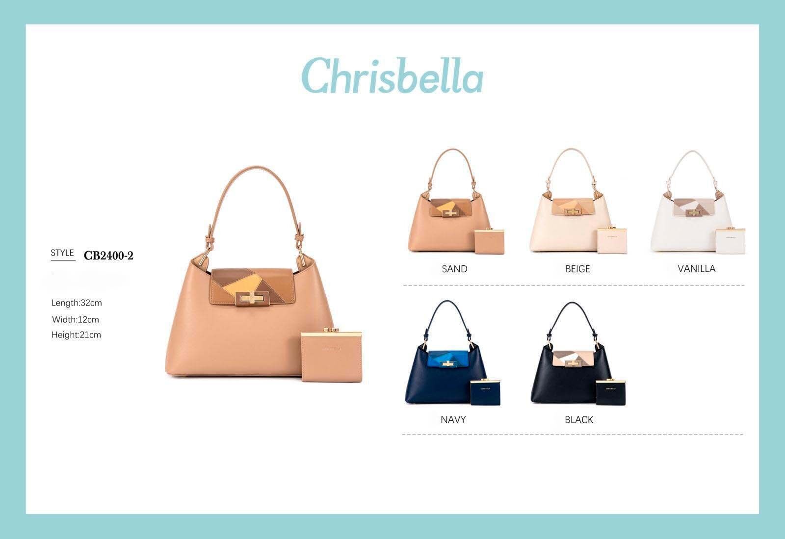 Borsa in ecopelle con patta e cerniera + portamonete