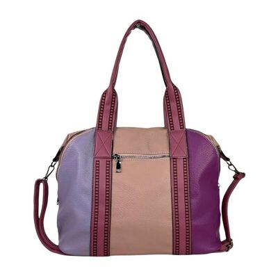Bolso Sintético Multicolor con Bolsillos Exteriores. Rebajas