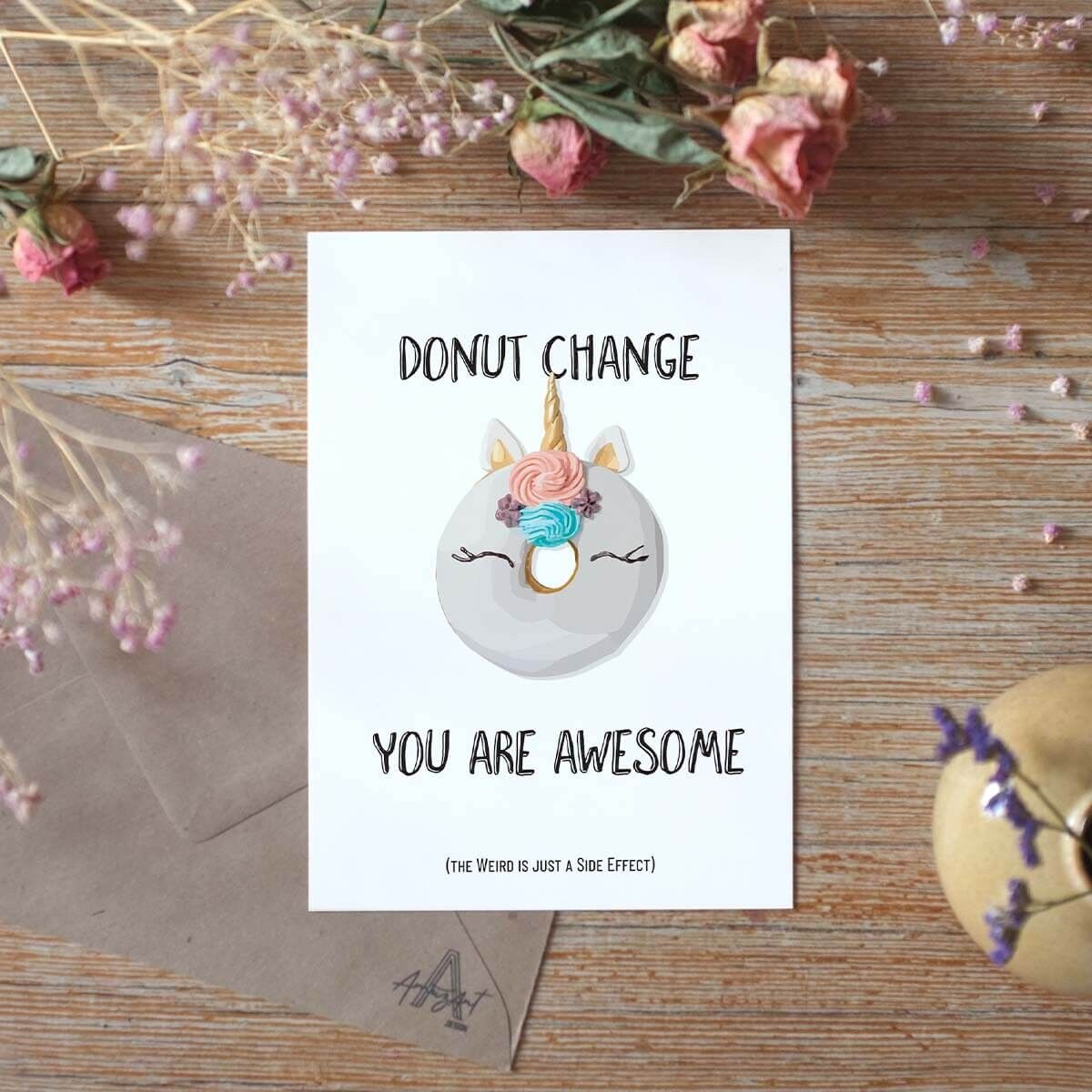 Donut Change - Biglietto di auguri