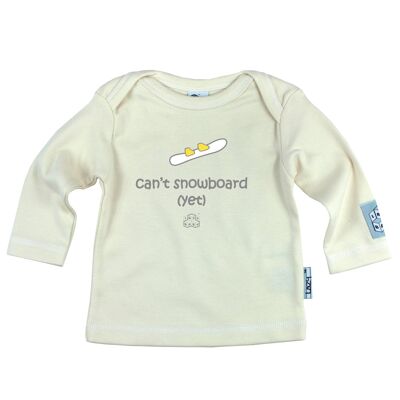 Lazy Baby Geschenk für Snowboarder - kann noch nicht Snowboard Cream T-Shirt