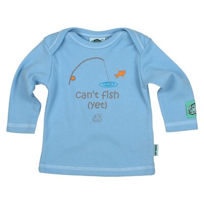 Newborn boy gift for parents who fish - Can't fish Yet