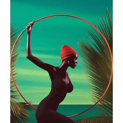 Tableau sur verre acrylique - Ebony Grace 07 (27,94 x 35,56 cm) - Hartman AI