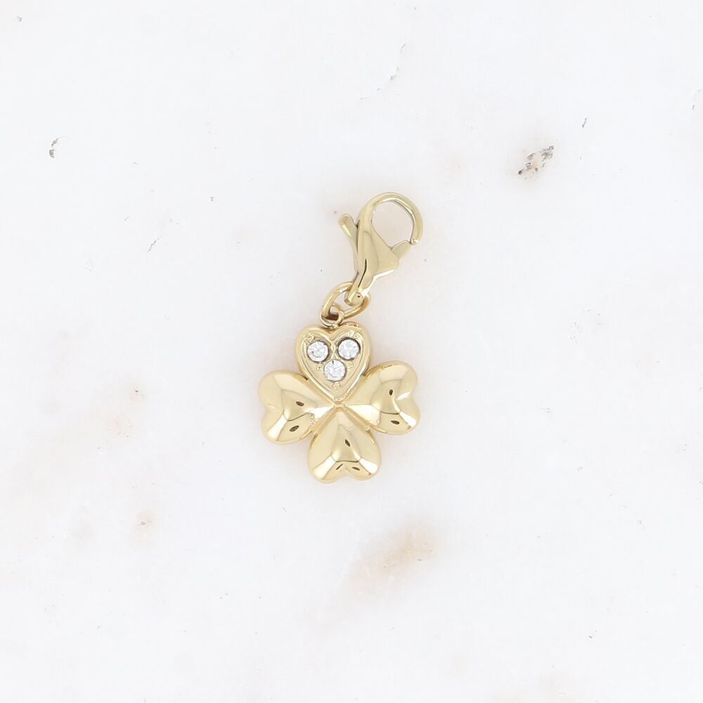 Charm Lola - trébol y óxidos de circonio