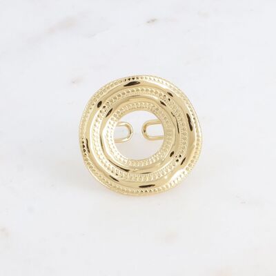 Anillo - círculo efecto milgrain