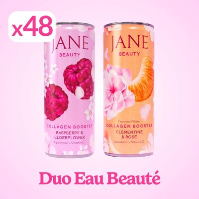 JANE BEAUTY – Duo Pack - Collagen Booster Flavored Water (48x25cl)