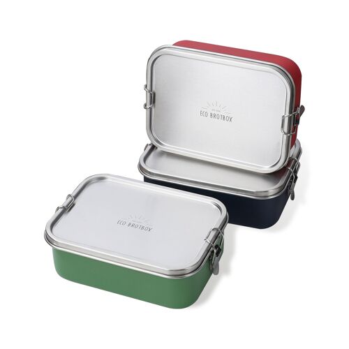 Bento Classic+ Flex Colour - Einlagige Edelstahl Lunchbox mit flexiblem Trennsteg, auslaufsicher