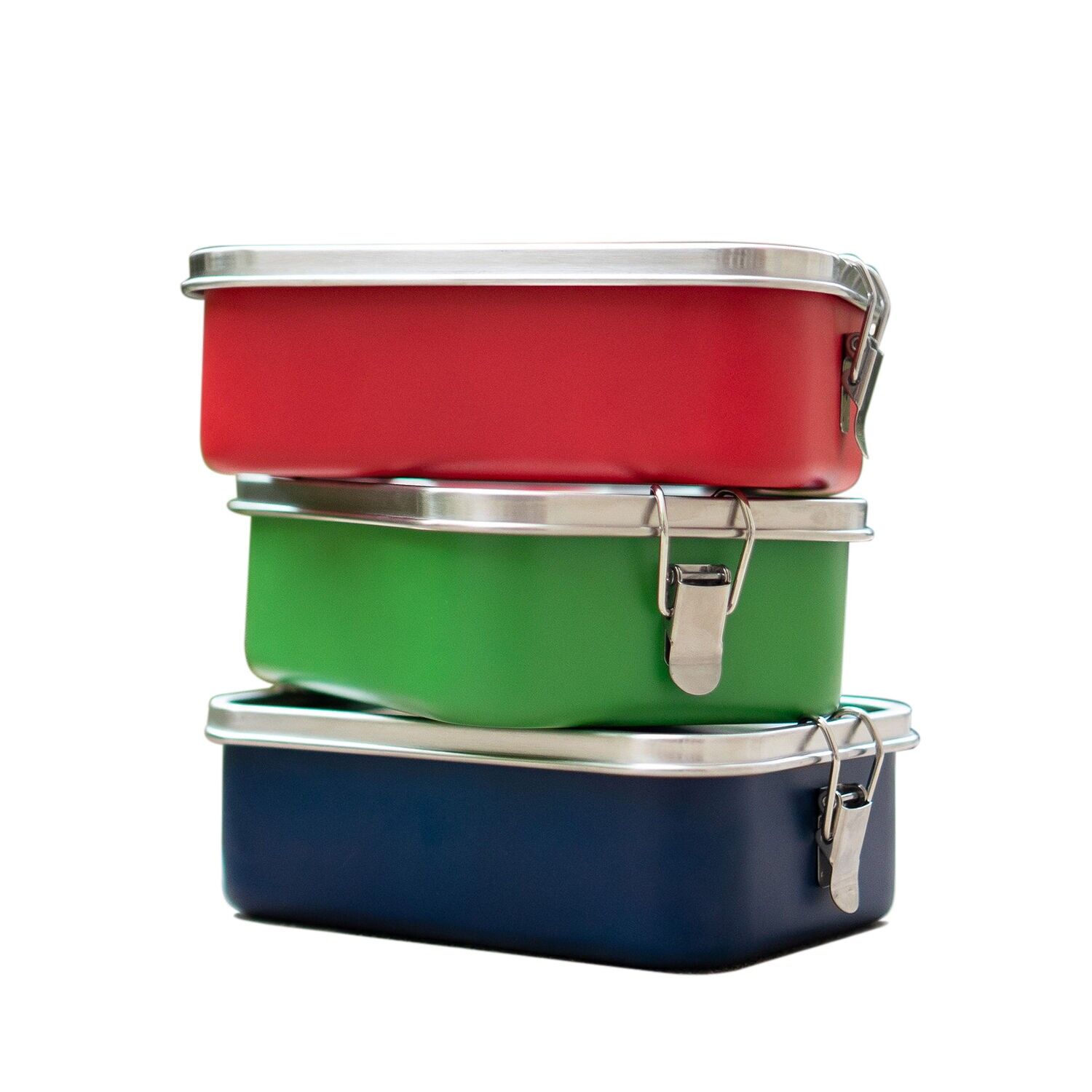 Bento Classic+ Flex Colour - Einlagige Edelstahl Lunchbox mit flexiblem Trennsteg, auslaufsicher