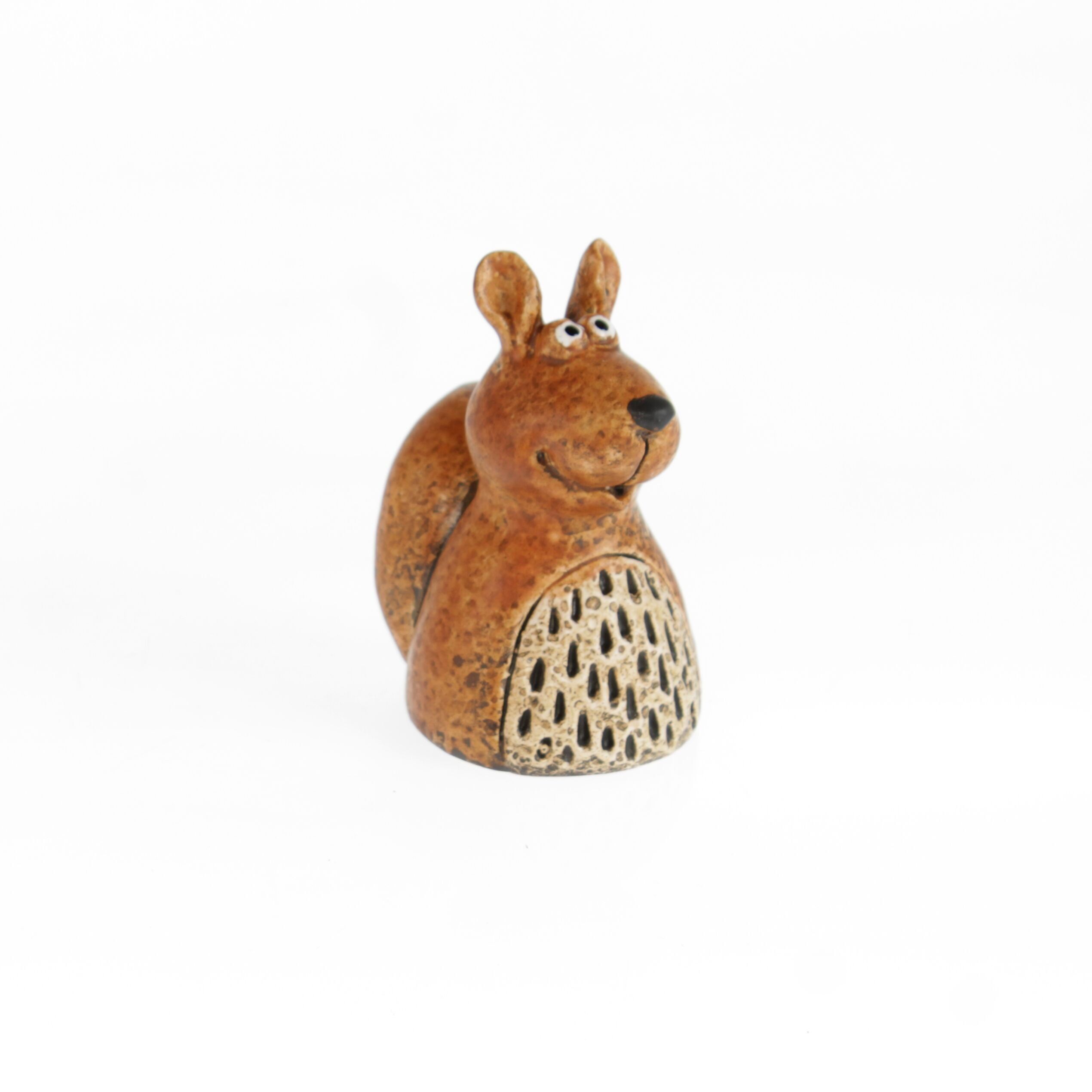 Scoiattolo in gres, 7,5 x 5,5 x 9,5 cm, marrone, 835179