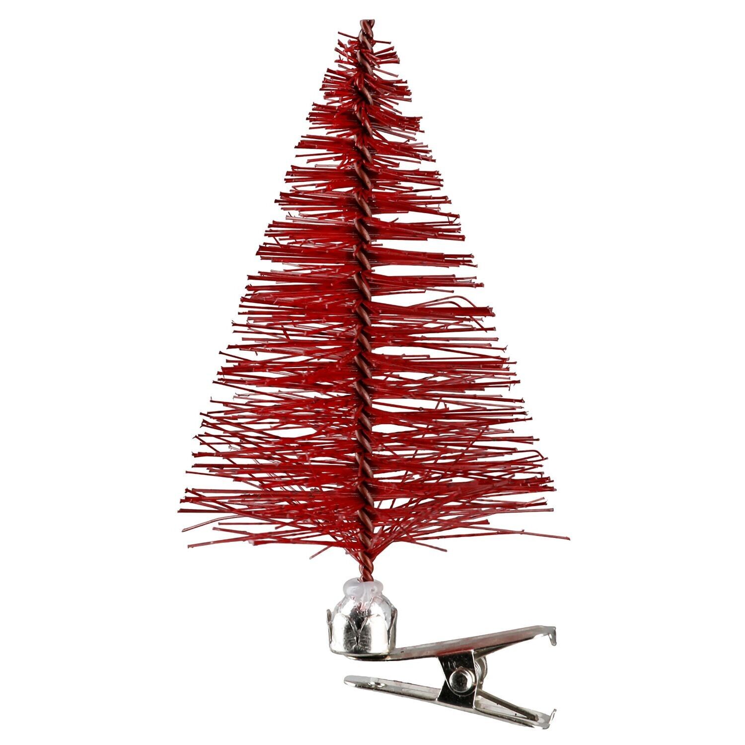 Baumschmuck mit Clip Tannenbaum Colory, rot H.9 cm