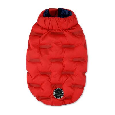 Reversible Dog Puffa Jacket Red-Navy