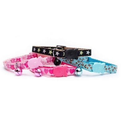 Safety Snap Cat Collars-elegant fabric designs