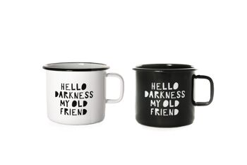 Mug émaillé HELLO DARKNESS 3