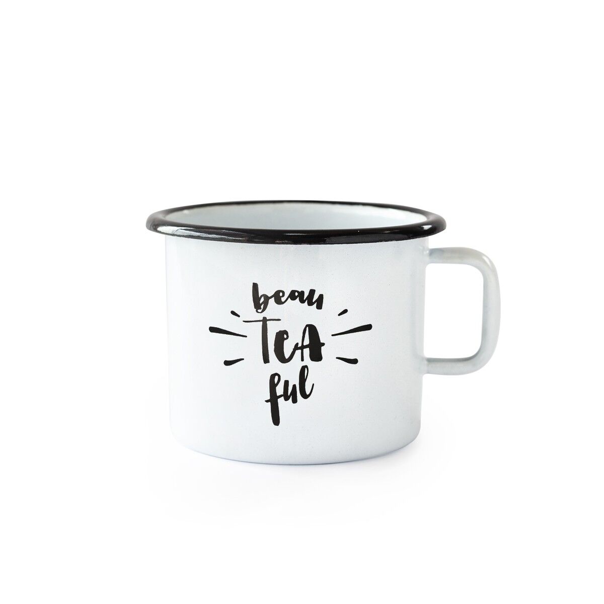Mug émaillé BEAU-TEA-FUL