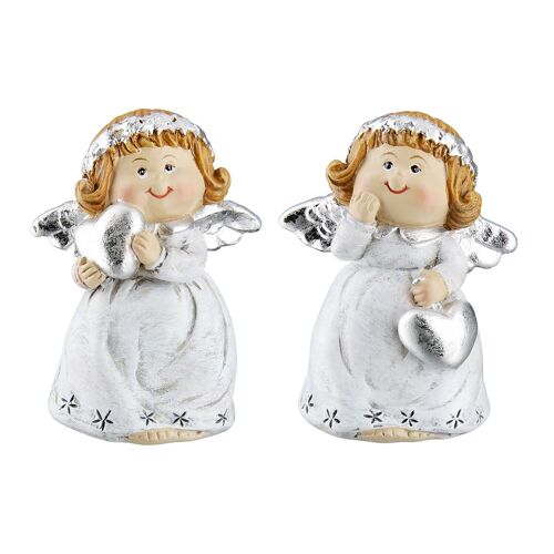 Figur Engel Emma 2fach sortiert, H.8 cm