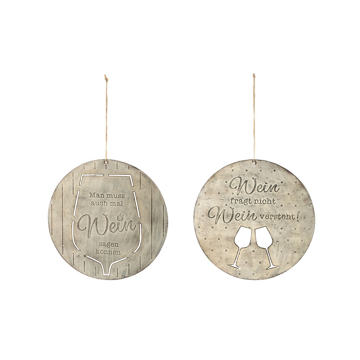 Appendiabiti tondo festa del vino 2 pieghe assortiti, H.33,5 cm