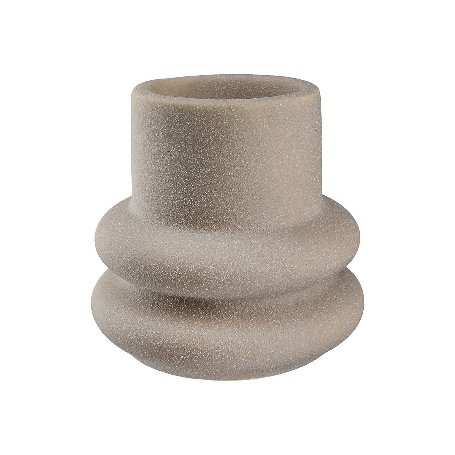 Candeliere Renzo, marrone chiaro H.8 cm