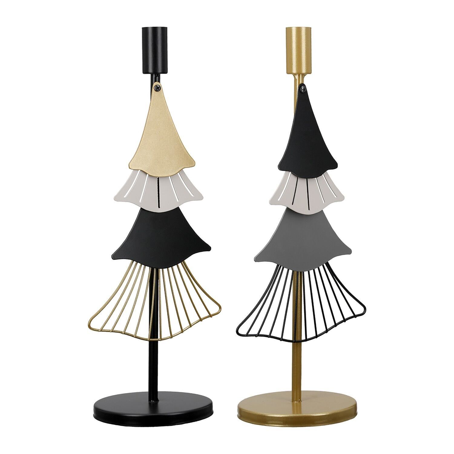 Candeliere albero di Natale a dondolo 2 assortiti, H.34,5 cm