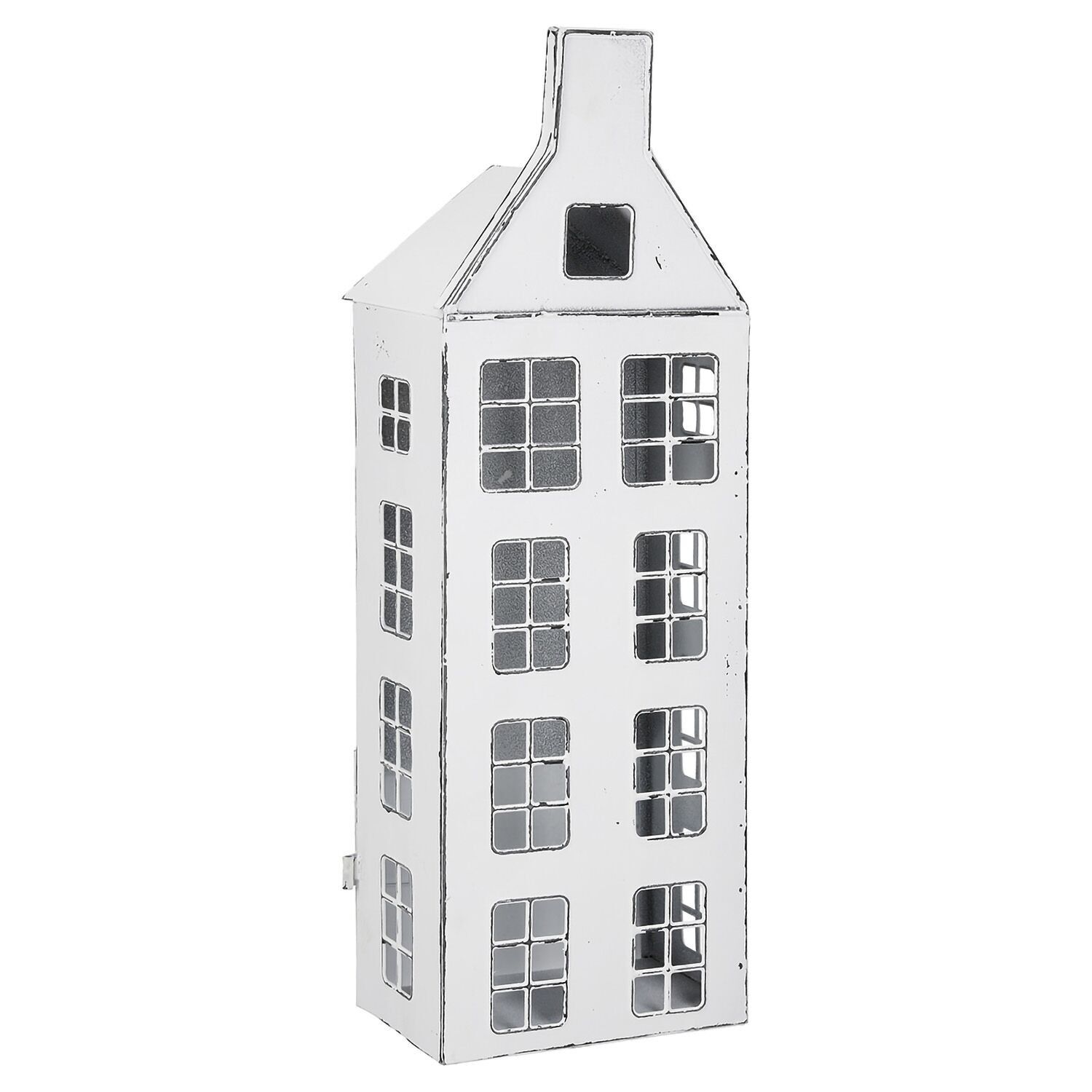 Laterne Haus Preso, weiß H.40 cm