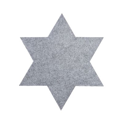 Tovaglietta stella stella, grigio chiaro H.42 cm