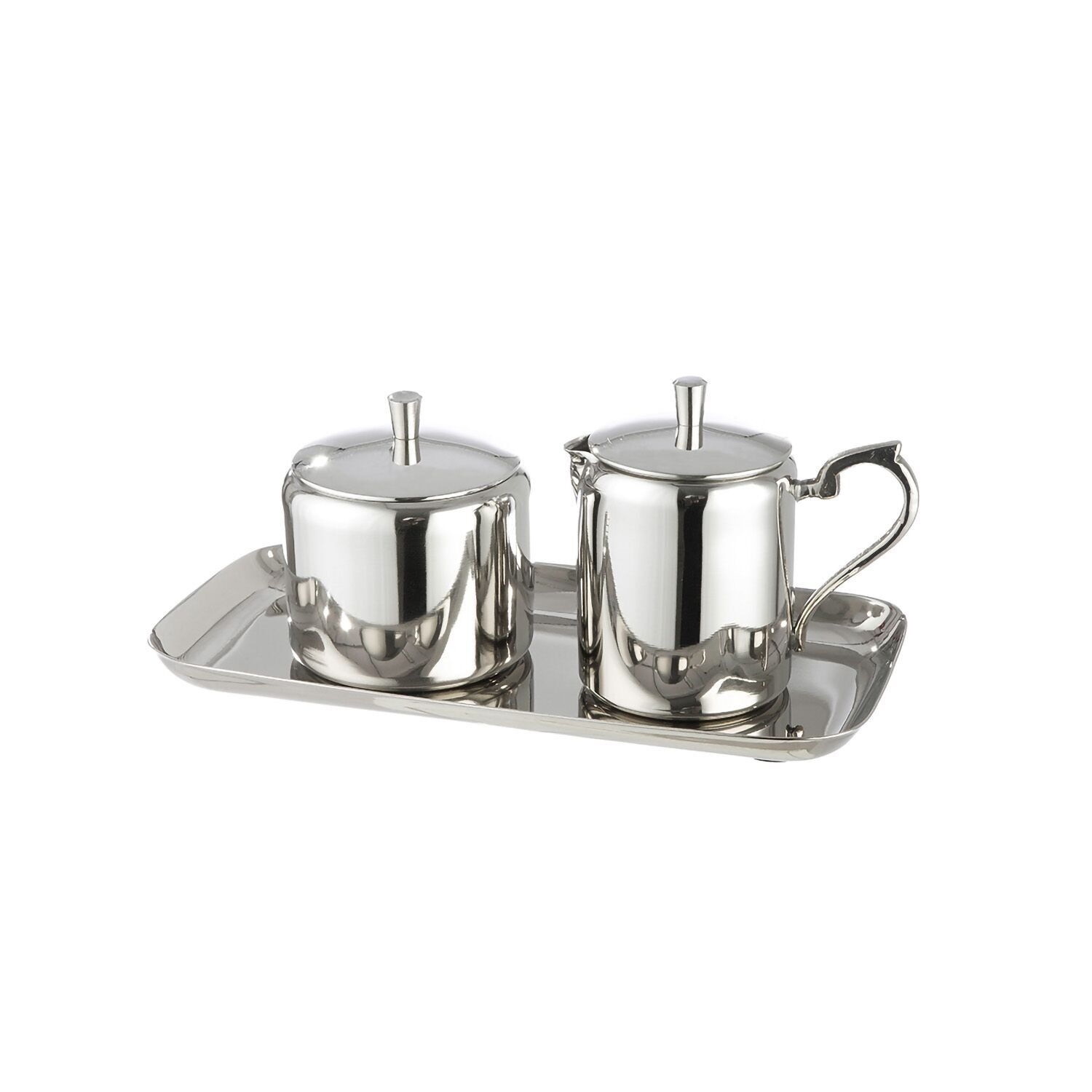 3 pezzi Set di brocche per il latte; Zuccheriera Nova, H.9,5 cm