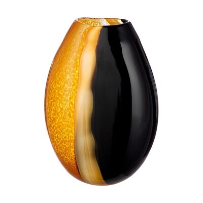 Vaso bulboso terra d'ombra, marrone; arancioneH32 cm