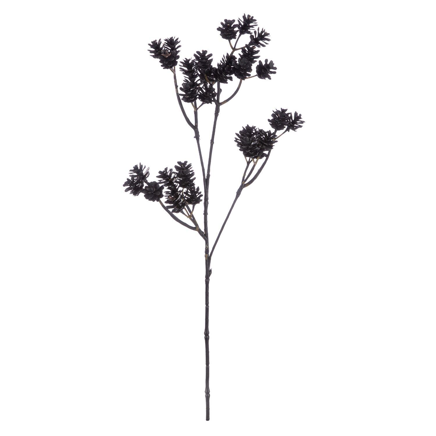 Branch cone "Deep", black H.48cm