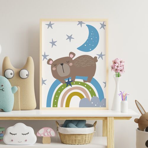 Sleeping Bear illustrated print