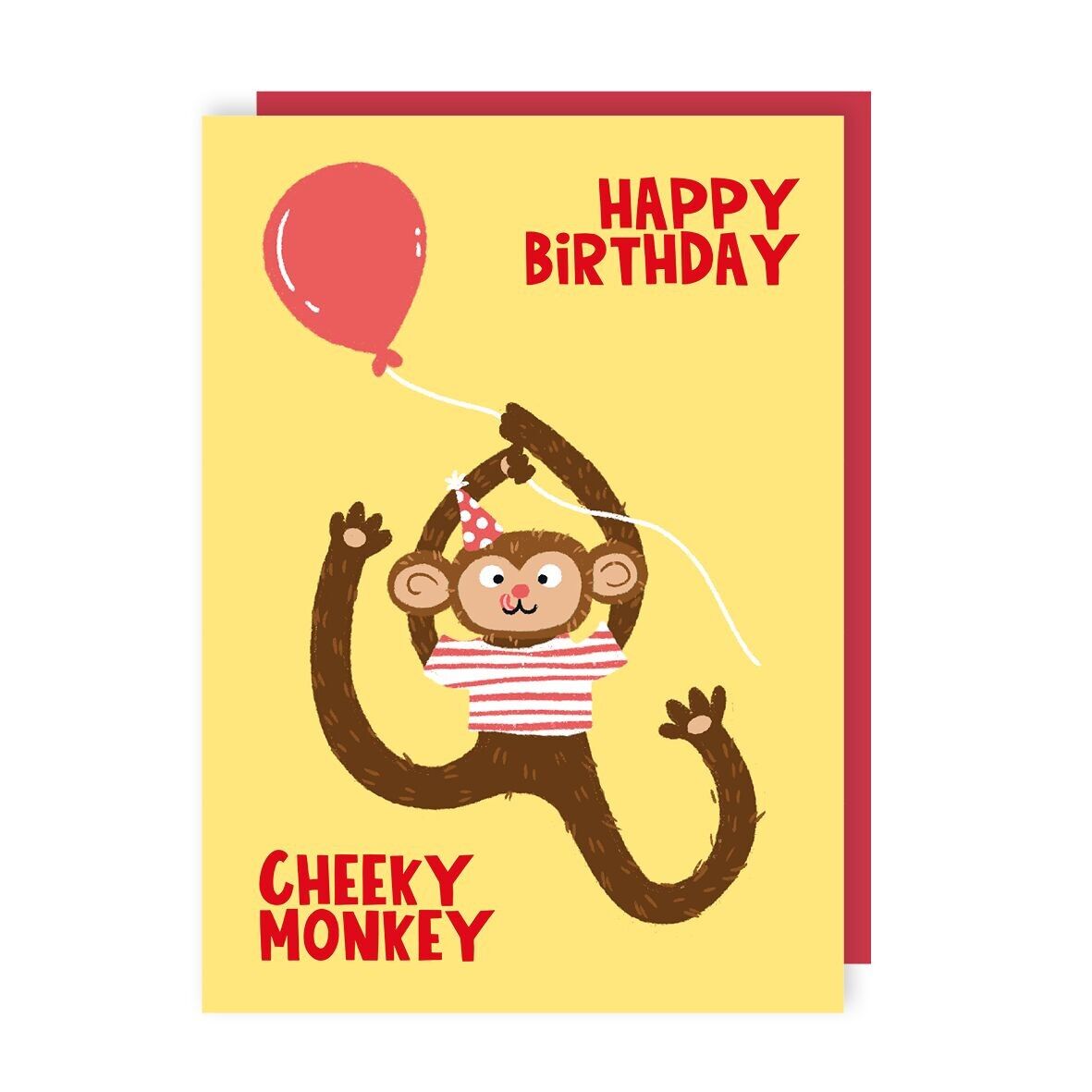 Confezione da 6 biglietti di auguri di compleanno Cheeky Monkey