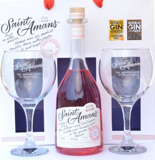 Coffret Cadeau Saint Amans Gin Rosé 50cl