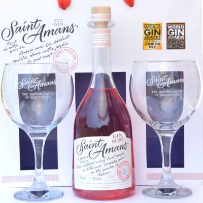 Saint Amans Gin Rosé Geschenkbox 50cl