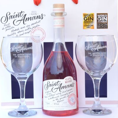 Saint Amans Gin Rosé Gift Box 50cl