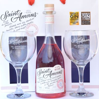 Coffret Cadeau Saint Amans Gin Rosé 70cl