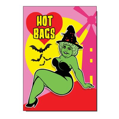 Hot Bags Grotbags Il biglietto d'auguri ispirato al mulino a vento rosa