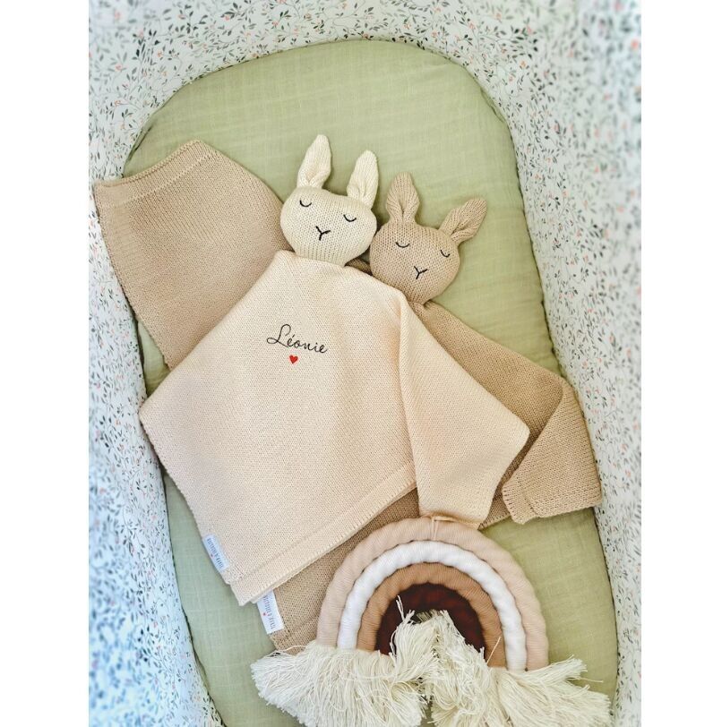 Piumino lavorato a maglia di coniglio