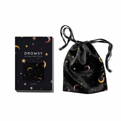 Pochette de transport en soie La Nuit