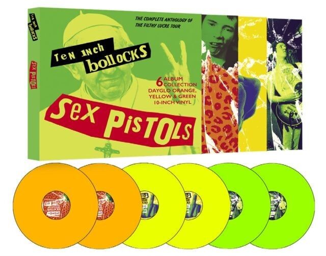 Sex Pistols LP Vinyl Record Box Set - Ten Inch Bollocks (Vinile colorato da 10 pollici)