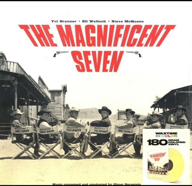 Colonna sonora originale / Elmer Bernstein LP Vinile - The Magnificent Seven (Vinile giallo limitato)